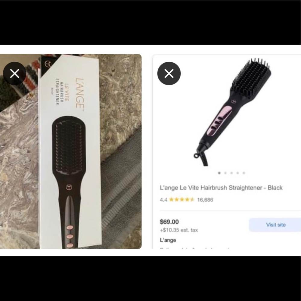 Le vite Lange straightening brush used once